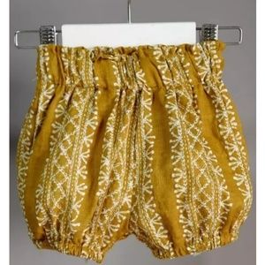 Baby Toddler Girls  Mustard Bloomers/Shorts